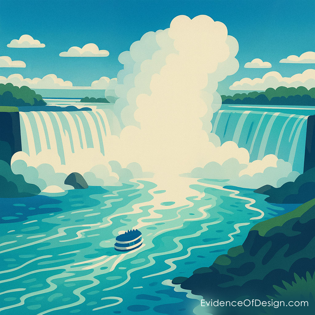 Niagara Falls Horseshoe Falls view illustrating waterfall recession and erosion